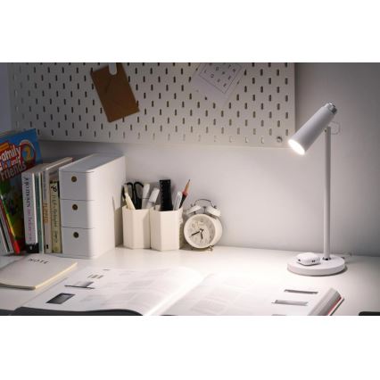 Himmennettävä LED-pöytävalaisin kanssa langaton Qi lataus TIT LED/12W/230V valkoinen