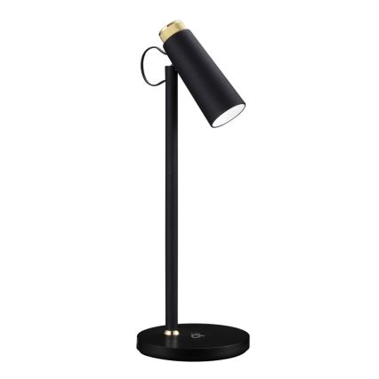 Himmennettävä LED-pöytävalaisin kanssa langaton Qi lataus TIT LED/12W/230V musta