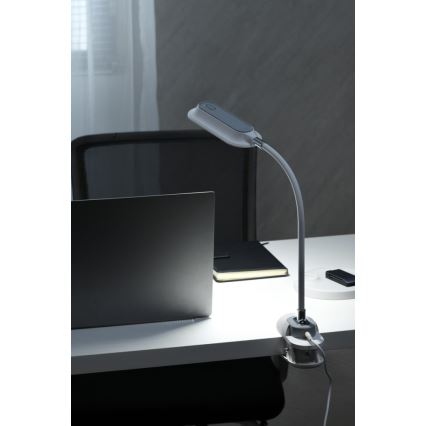 LED+CCT himmennettävä pöytävalaisin klipsillä CLIP LED/7,5W/230V 3000/4200/5000K valkoinen
