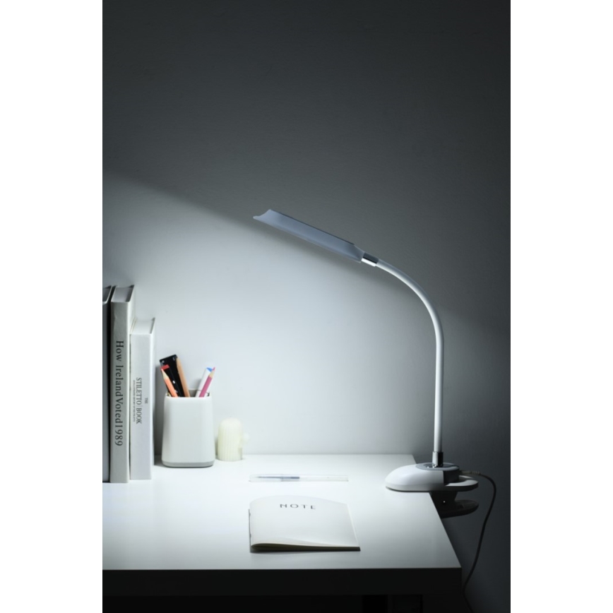 LED+CCT himmennettävä pöytävalaisin klipsillä CLIP LED/7,5W/230V 3000/4200/5000K valkoinen