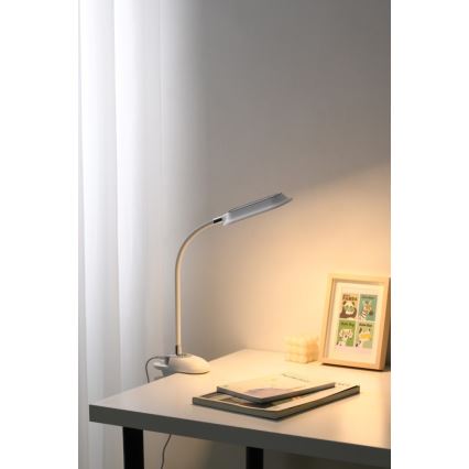 LED+CCT himmennettävä pöytävalaisin klipsillä CLIP LED/7,5W/230V 3000/4200/5000K valkoinen