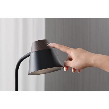 LED+CCT himmennettävä pöytävalaisin langattomalla QI-latauksella IDEAL LED/8W/230V 2700/4000/5000K ruskea