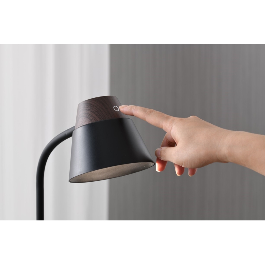 LED+CCT himmennettävä pöytävalaisin langattomalla QI-latauksella IDEAL LED/8W/230V 2700/4000/5000K ruskea