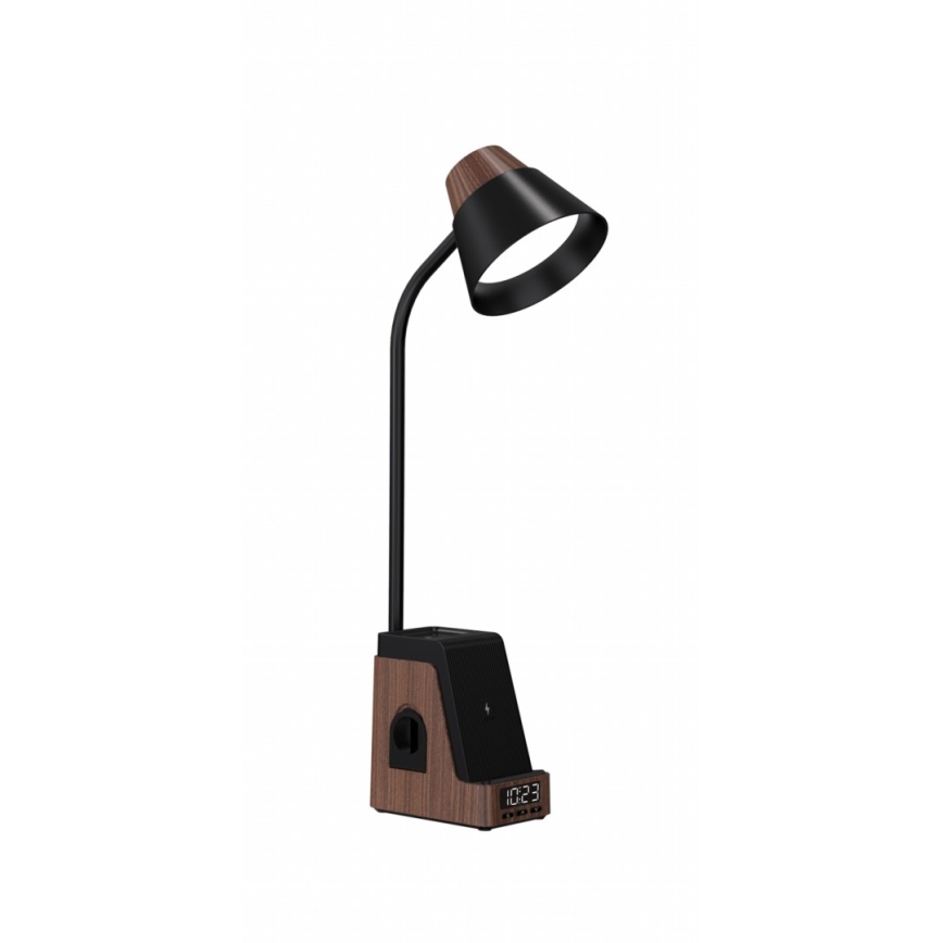 LED+CCT himmennettävä pöytävalaisin langattomalla QI-latauksella IDEAL LED/8W/230V 2700/4000/5000K ruskea