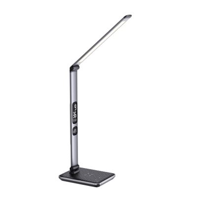 LED himmennettävä pöytälamppu LED/8,5W/230V langattomalla latauksella hopea
