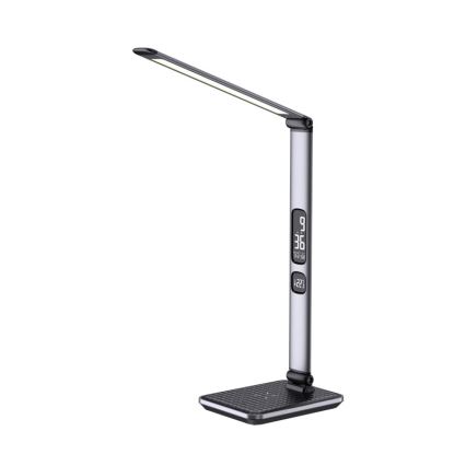 LED himmennettävä pöytälamppu LED/8,5W/230V langattomalla latauksella hopea