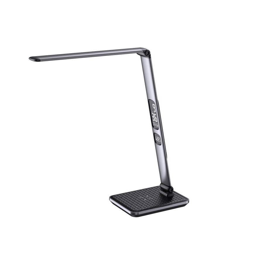 LED himmennettävä pöytälamppu LED/8,5W/230V langattomalla latauksella hopea