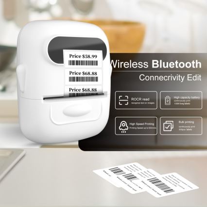 Digitaalinen tarratulostin USB-C + 3x itseliimautuvat etiketit