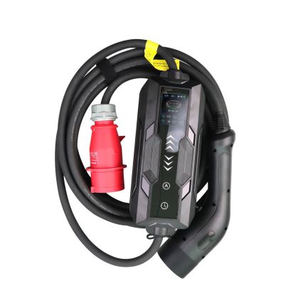 Immax - Matkustajien latausasema sähköautoille AC Type 2 16A/380V 11kW + pistoke 230V, 3,7kW 5m + kotelo