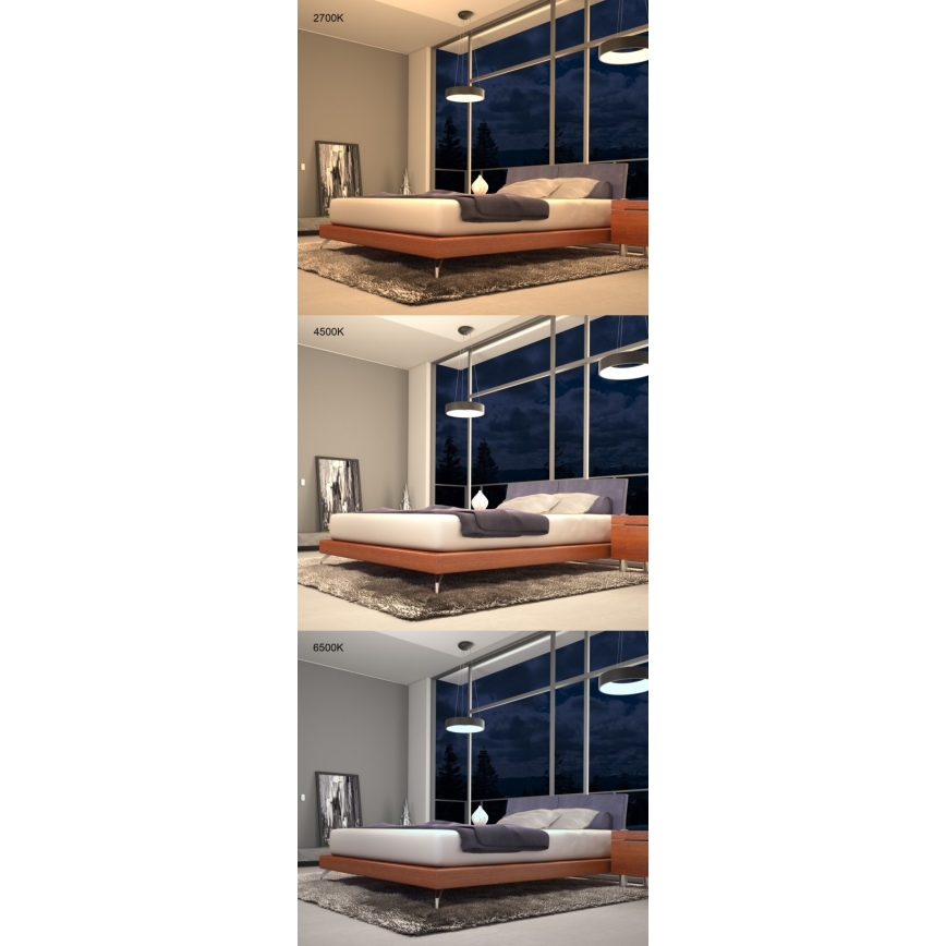 Immax NEO 07022L - Himmennettävä LED-kattokruunu johdossa kaukosäätimellä AGUJERO LED/39W/230V Tuya