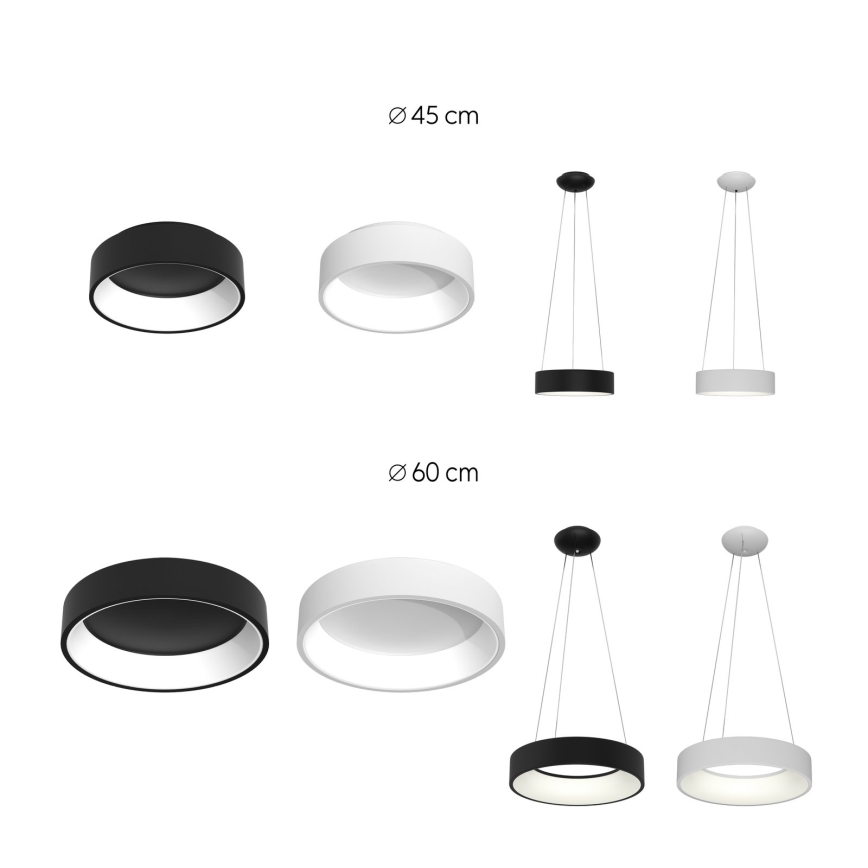 Immax NEO 07022L - Himmennettävä LED-kattokruunu johdossa kaukosäätimellä AGUJERO LED/39W/230V Tuya