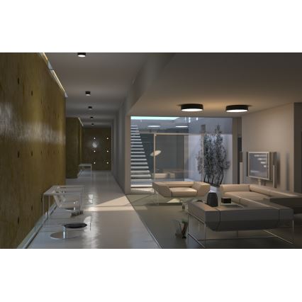 Immax NEO 07023L-15 - Himmennettävä LED-kattovalaisin RONDATE musta LED/12W/230V Tuya