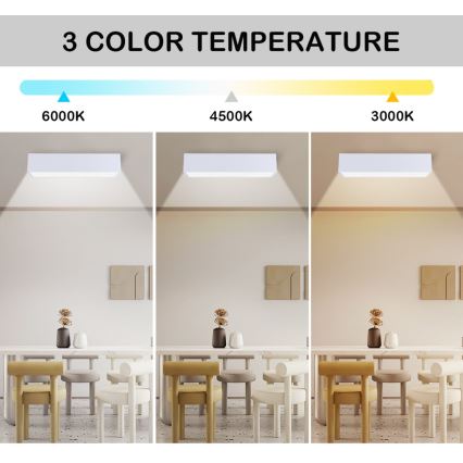 Immax NEO 07072-60 - Himmennettävä LED-kattovalaisin CANTO LED/34W/230V valkoinen Tuya + kauko-ohjaus