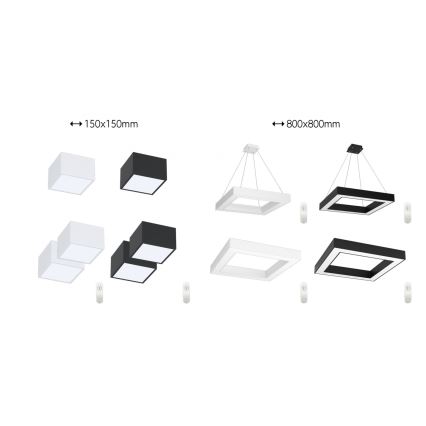 Immax NEO 07072L-15 - LED Himmennysvalo CANTO LED/12W/230V valkoinen Tuya