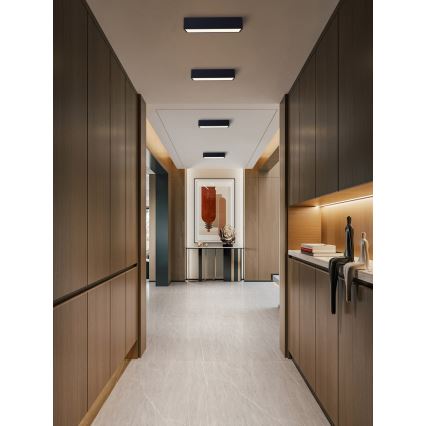 Immax NEO 07074-60 - Himmennettävä LED-kattovalaisin CANTO LED/34W/230V musta Tuya + kauko-ohjaus