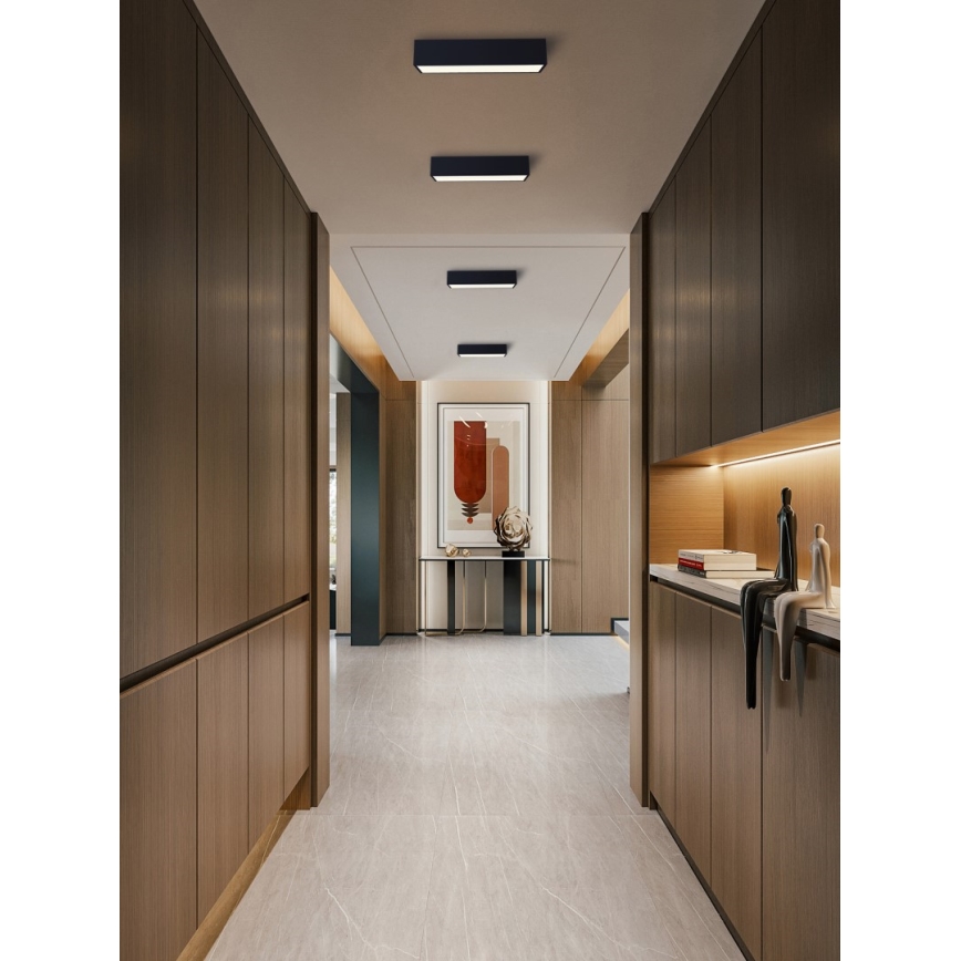 Immax NEO 07074-60 - Himmennettävä LED-kattovalaisin CANTO LED/34W/230V musta Tuya + kauko-ohjaus