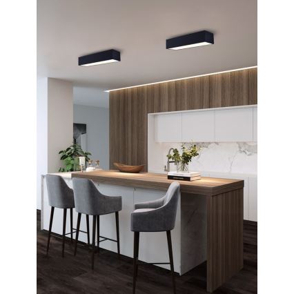 Immax NEO 07074-60 - Himmennettävä LED-kattovalaisin CANTO LED/34W/230V musta Tuya + kauko-ohjaus