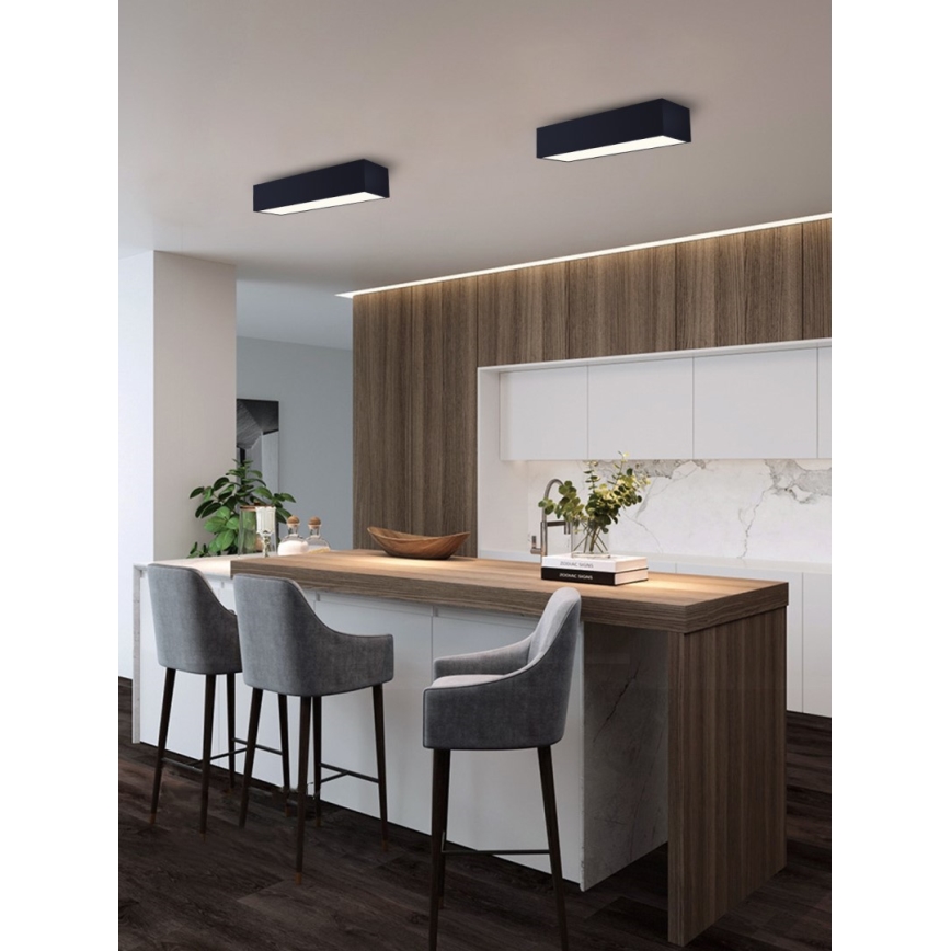 Immax NEO 07074-60 - Himmennettävä LED-kattovalaisin CANTO LED/34W/230V musta Tuya + kauko-ohjaus