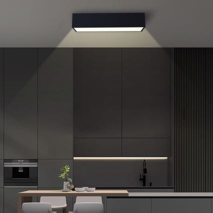Immax NEO 07074-60 - Himmennettävä LED-kattovalaisin CANTO LED/34W/230V musta Tuya + kauko-ohjaus