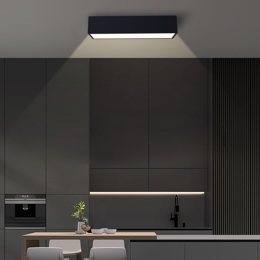 Immax NEO 07074-60 - Himmennettävä LED-kattovalaisin CANTO LED/34W/230V musta Tuya + kauko-ohjaus