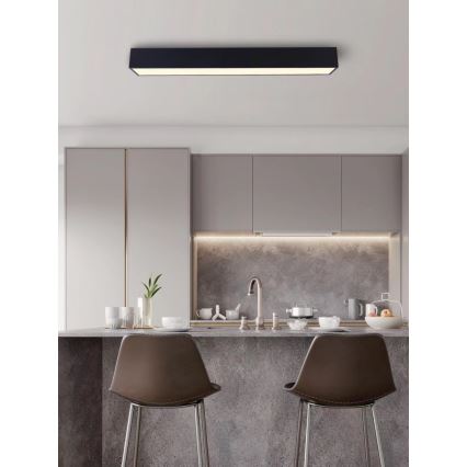 Immax NEO 07074-90 - Himmennettävä LED-kattovalaisin CANTO LED/50W/230V musta Tuya + kauko-ohjaus