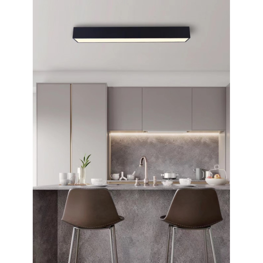 Immax NEO 07074-90 - Himmennettävä LED-kattovalaisin CANTO LED/50W/230V musta Tuya + kauko-ohjaus