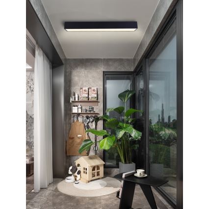 Immax NEO 07074-90 - Himmennettävä LED-kattovalaisin CANTO LED/50W/230V musta Tuya + kauko-ohjaus