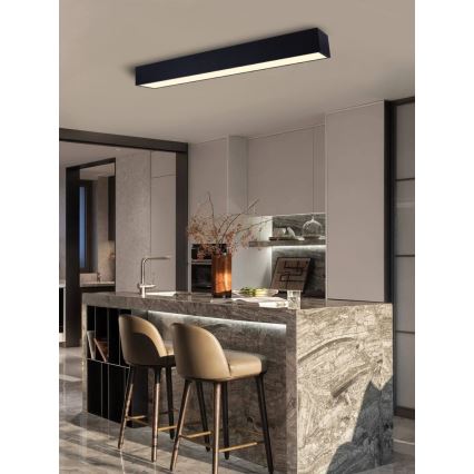 Immax NEO 07074-90 - Himmennettävä LED-kattovalaisin CANTO LED/50W/230V musta Tuya + kauko-ohjaus