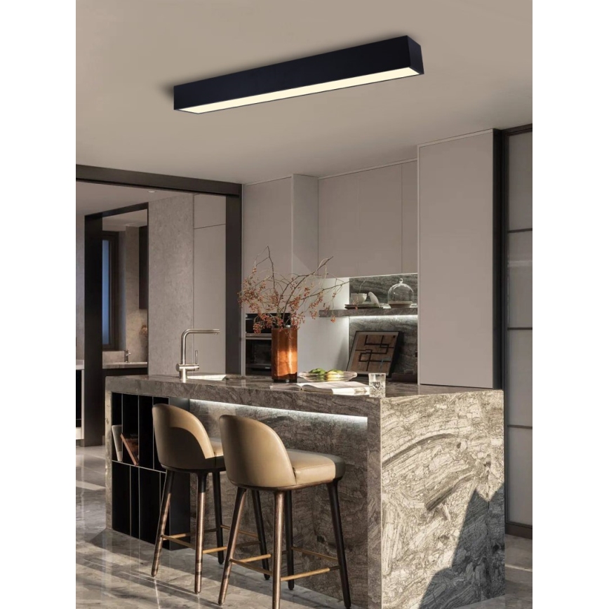 Immax NEO 07074-90 - Himmennettävä LED-kattovalaisin CANTO LED/50W/230V musta Tuya + kauko-ohjaus