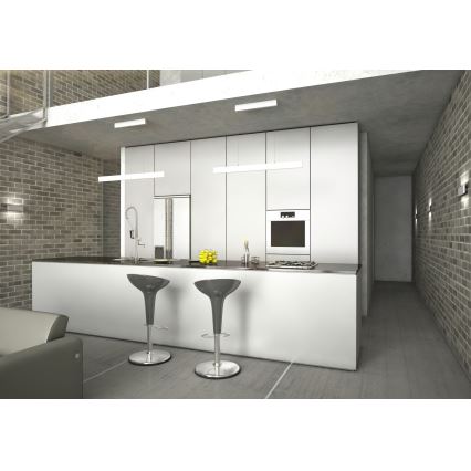 Immax NEO 07075L-LED Himmennettävä kattokruunu johdossa LISTON valkoinen LED/18W/230V + kaukosäädin Tuya