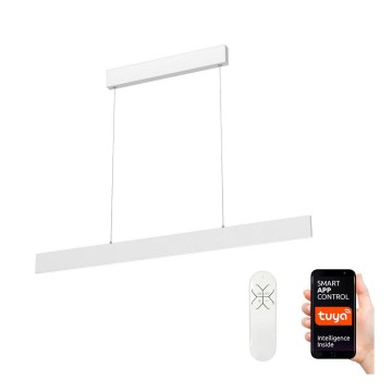 Immax NEO 07075L-LED Himmennettävä kattokruunu johdossa LISTON valkoinen LED/18W/230V + kaukosäädin Tuya