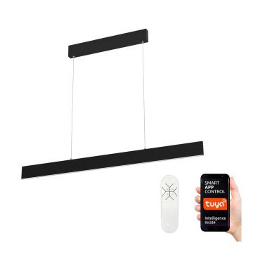 Immax NEO 07076L - Himmennettävä kattokruunu johdossa musta LISTON LED/18W/230V + DO Tuya