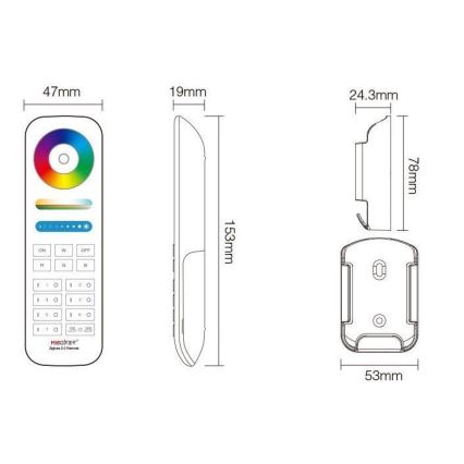 Immax NEO 07087-3 - Universal kauko-ohjaus RGB+CCT MiBOXER Tuya