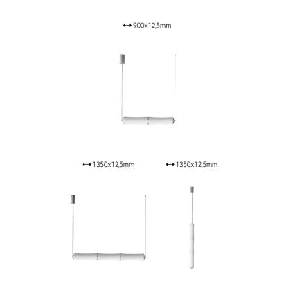 Immax NEO 07102L - Himmennettävä LED-kattokruunu narussa BAMBOOS LED/30W/230V 90 + Kauko-ohjaus Tuya