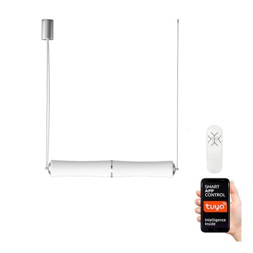 Immax NEO 07102L - Himmennettävä LED-kattokruunu narussa BAMBOOS LED/30W/230V 90 + Kauko-ohjaus Tuya