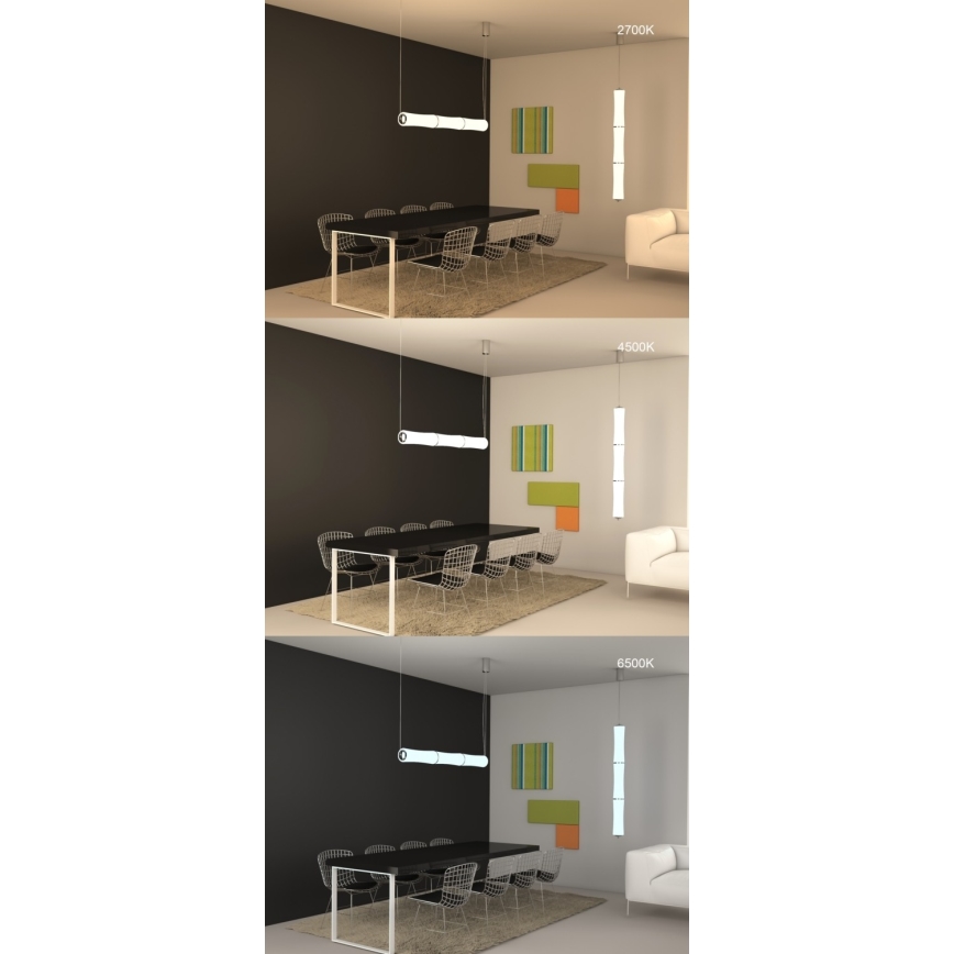 Immax NEO 07104L - Himmennettävä LED-kattokruunu narussa BAMBOOS LED/45W/230V 135 cm Tuya