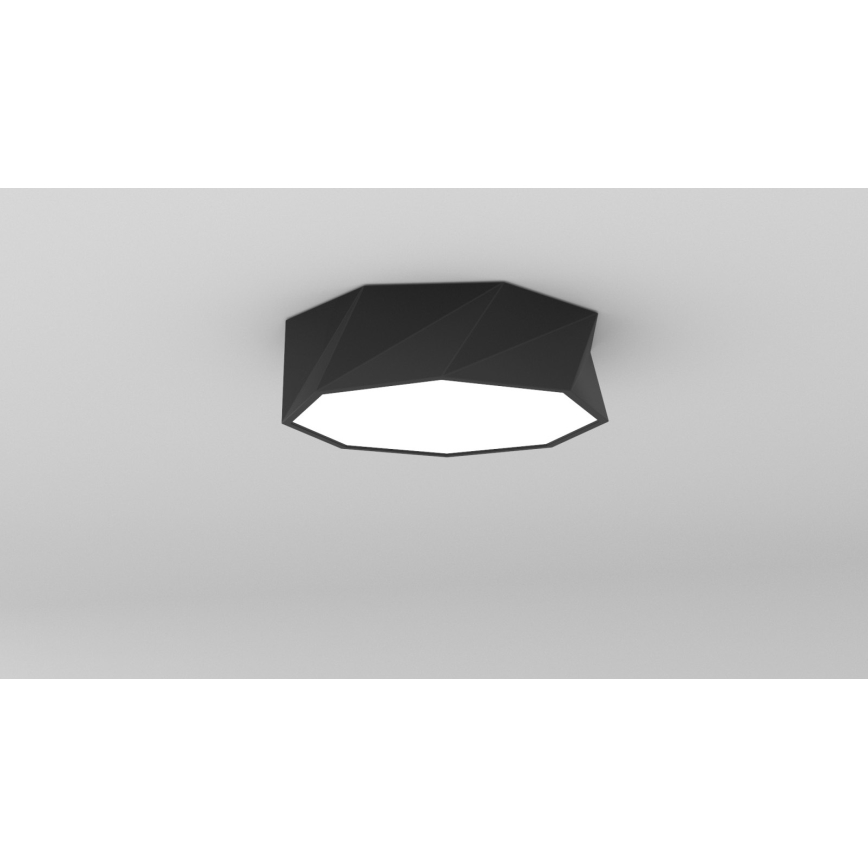 Immax NEO 07130-B40 - LED SMART Himmennettävä kattovalaisin DIAMANTE musta LED/31W/230V + kauko-ohjaus 40cm Tuya ZigBee