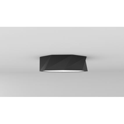 Immax NEO 07130-B40 - LED SMART Himmennettävä kattovalaisin DIAMANTE musta LED/31W/230V + kauko-ohjaus 40cm Tuya ZigBee