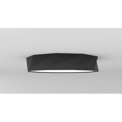 Immax NEO 07130-B60 - LED SMART Himmennettävä kattovalaisin DIAMANTE musta LED/43W/230V + kauko-ohjaus 60cm Tuya ZigBee