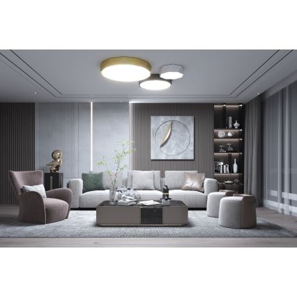 Immax NEO 07130-B60 - LED SMART Himmennettävä kattovalaisin DIAMANTE musta LED/43W/230V + kauko-ohjaus 60cm Tuya ZigBee