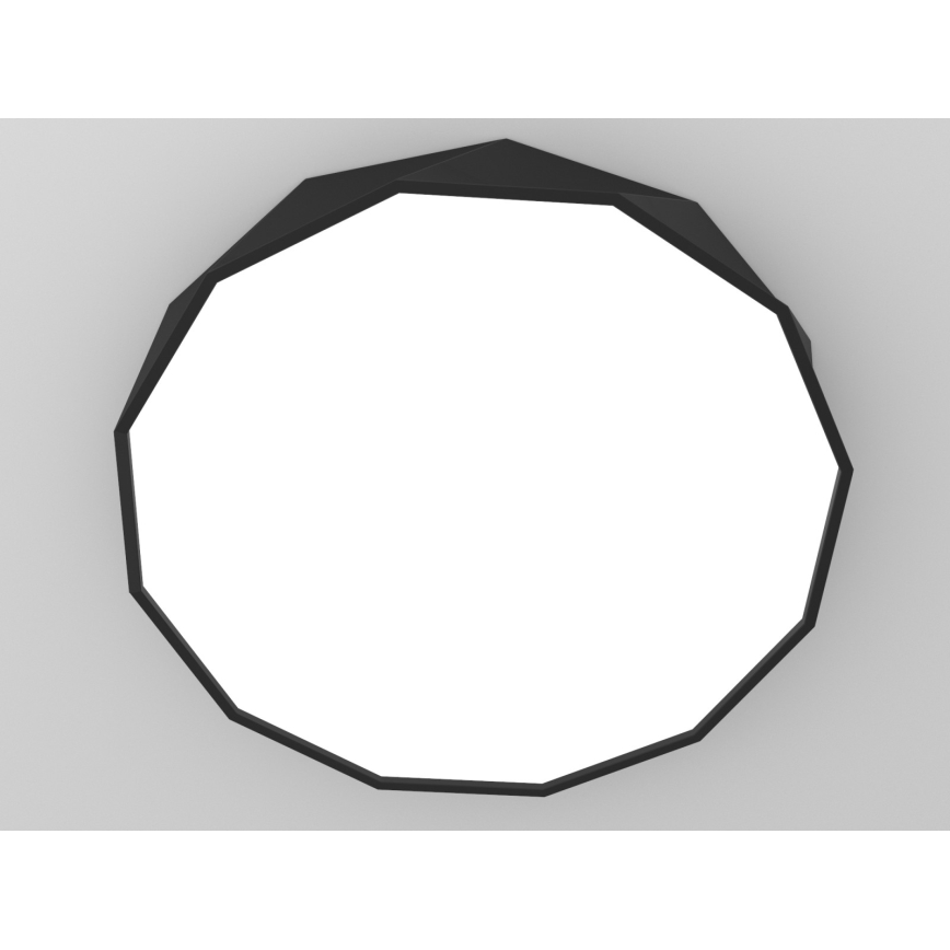 Immax NEO 07130-B80 - LED SMART Himmennettävä kattovalaisin musta DIAMANTE LED/60W/230V + kauko-ohjaus 80cm Tuya ZigBee