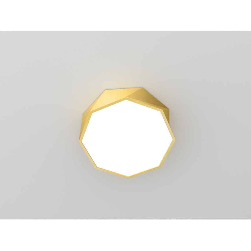 Immax NEO 07132-G40 - LED SMART himmennettävä kattovalaisin DIAMANTE LED / 31W / 230V kultainen 40 cm + RC Tuya ZigBee