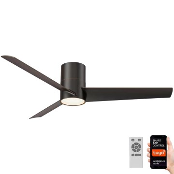 Immax NEO 07135-B - LED himmennettävä kattovalo FRESH LED/18W/230V Wi-Fi Tuya musta + kauko-ohjaus