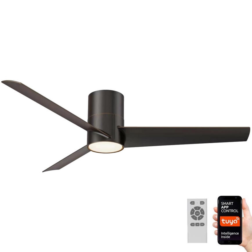 Immax NEO 07135-B - LED himmennettävä kattovalo FRESH LED/18W/230V Wi-Fi Tuya musta + kauko-ohjaus