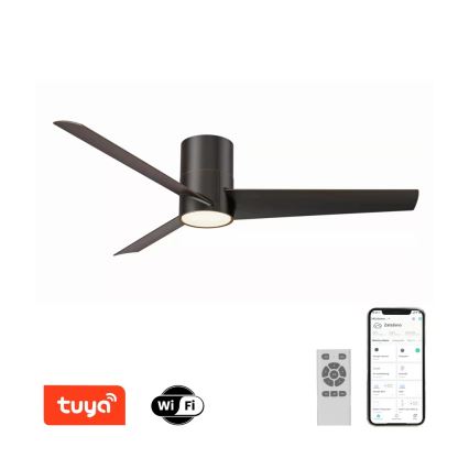Immax NEO 07135-B - LED himmennettävä kattovalo FRESH LED/18W/230V Wi-Fi Tuya musta + kauko-ohjaus