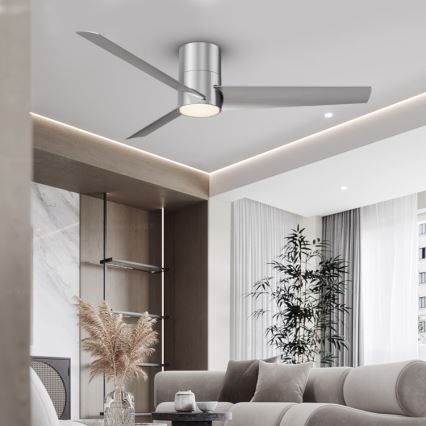 Immax NEO 07135-S - LED himmennettävä kattovalo FRESH LED/18W/230V Wi-Fi Tuya mattakromi + kauko-ohjaus