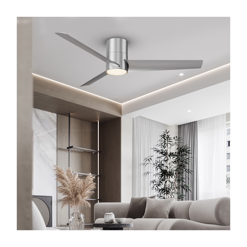 Immax NEO 07135-S - LED himmennettävä kattovalo FRESH LED/18W/230V Wi-Fi Tuya mattakromi + kauko-ohjaus