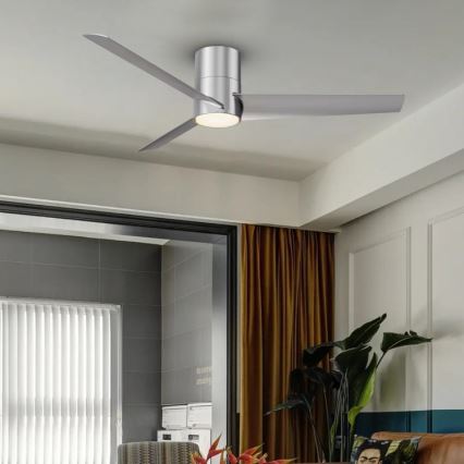 Immax NEO 07135-S - LED himmennettävä kattovalo FRESH LED/18W/230V Wi-Fi Tuya mattakromi + kauko-ohjaus