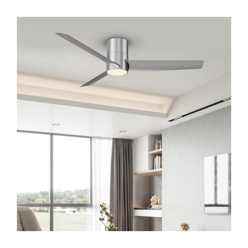 Immax NEO 07135-S - LED himmennettävä kattovalo FRESH LED/18W/230V Wi-Fi Tuya mattakromi + kauko-ohjaus