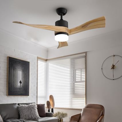 Immax NEO 07136-B - LED himmennettävä kattotuuletin SOFISTICADO LED/18W/230V tammi Wi-Fi Tuya + kauko-ohjaus